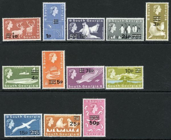 Falkland Islands Dependencies 1977 SG.53-66 U/M