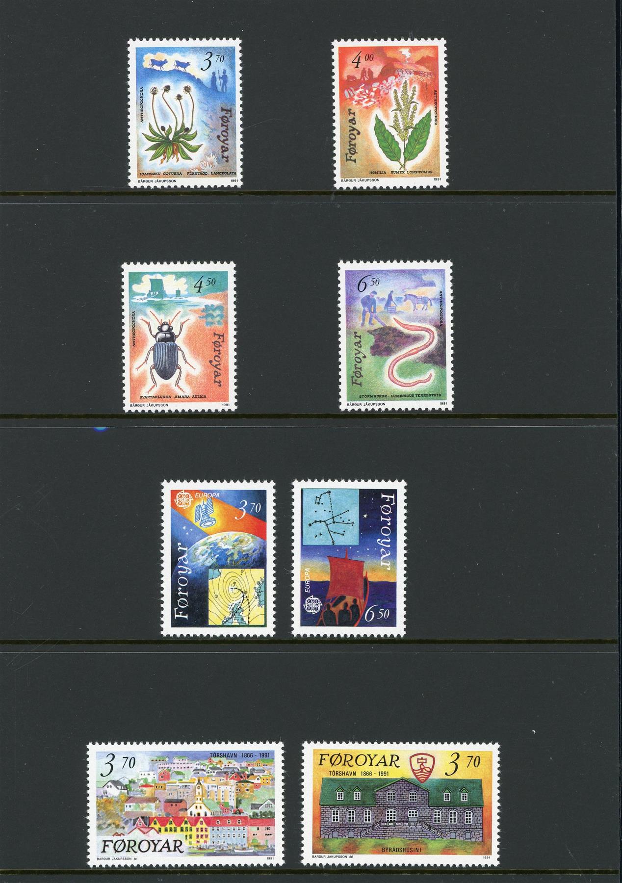 Faroe Islands 1991 Collectors Pack