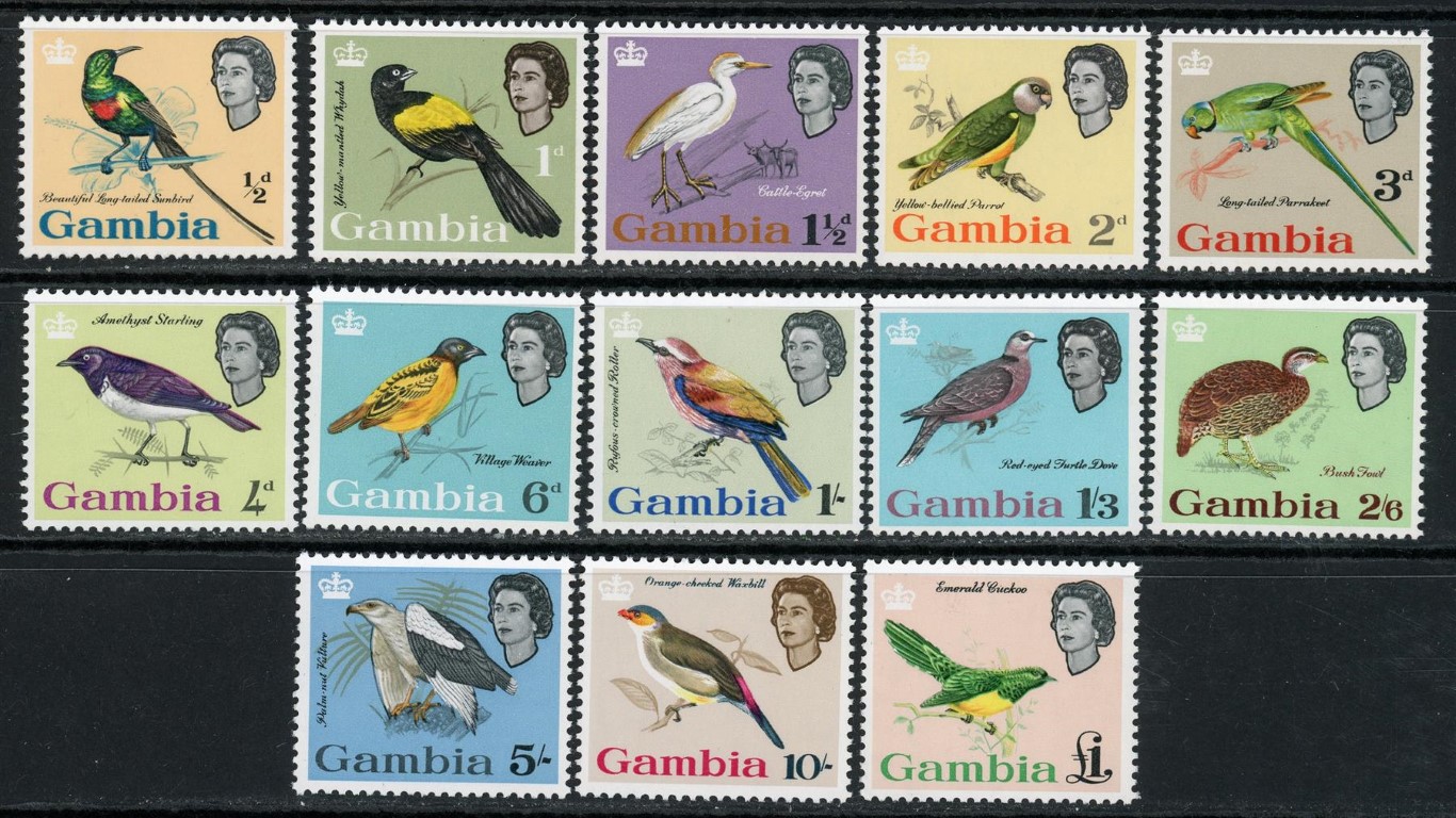 Gambia 1963 SG.193-205 U/M