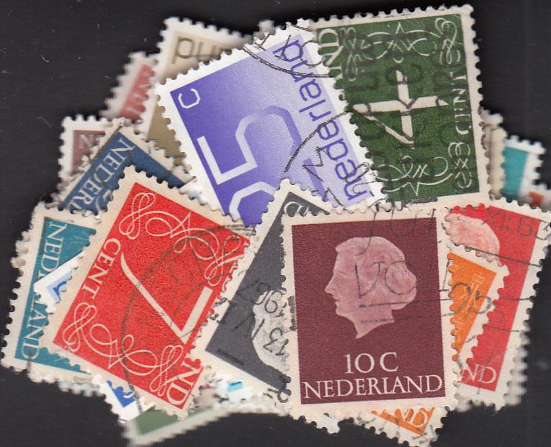 Dutch stamps - Large & small stamps - 60 Stamps