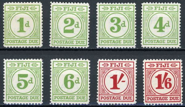 Fiji 1940 SG.D11-D18 M/M