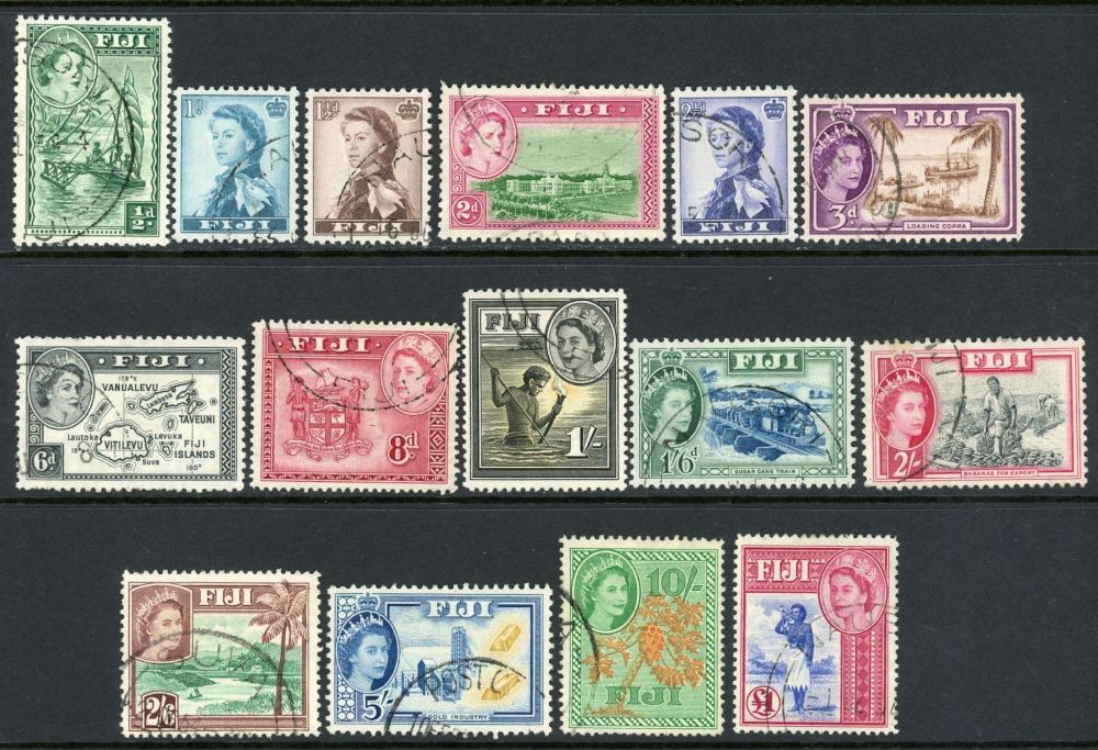 Fiji 1954-59 SG.280-295 F/U