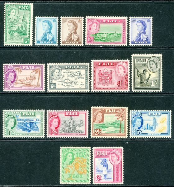 Fiji 1954-59 SG.280-295 M/M