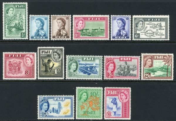 Fiji 1954-59 SG.280-295 U/M