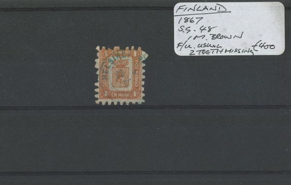 Finland 1867 SG.48 IM. Brown F/U