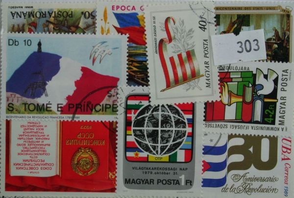 Flags 25 Stamps (303)