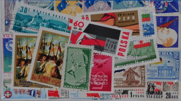 Flags 25 Stamps (M145)