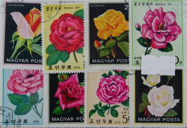 Flowers 25 Stamps (654)