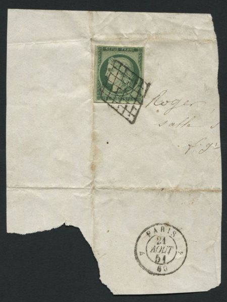 France 1850 SG.4 4 Margin F/U