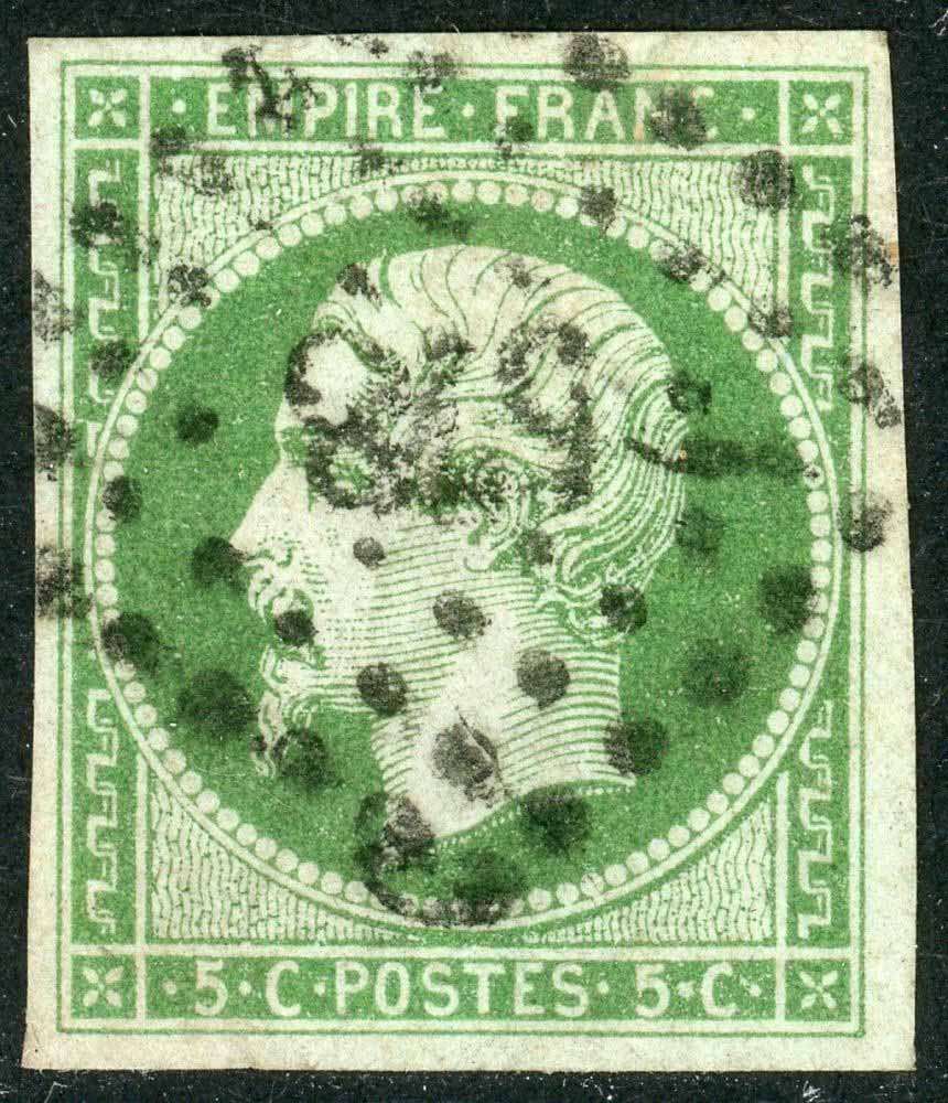 France 1853-61 SG.44 F/U 4 margin (2)