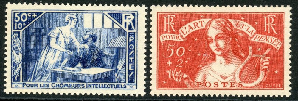 France 1935 SG.532-533 U/M