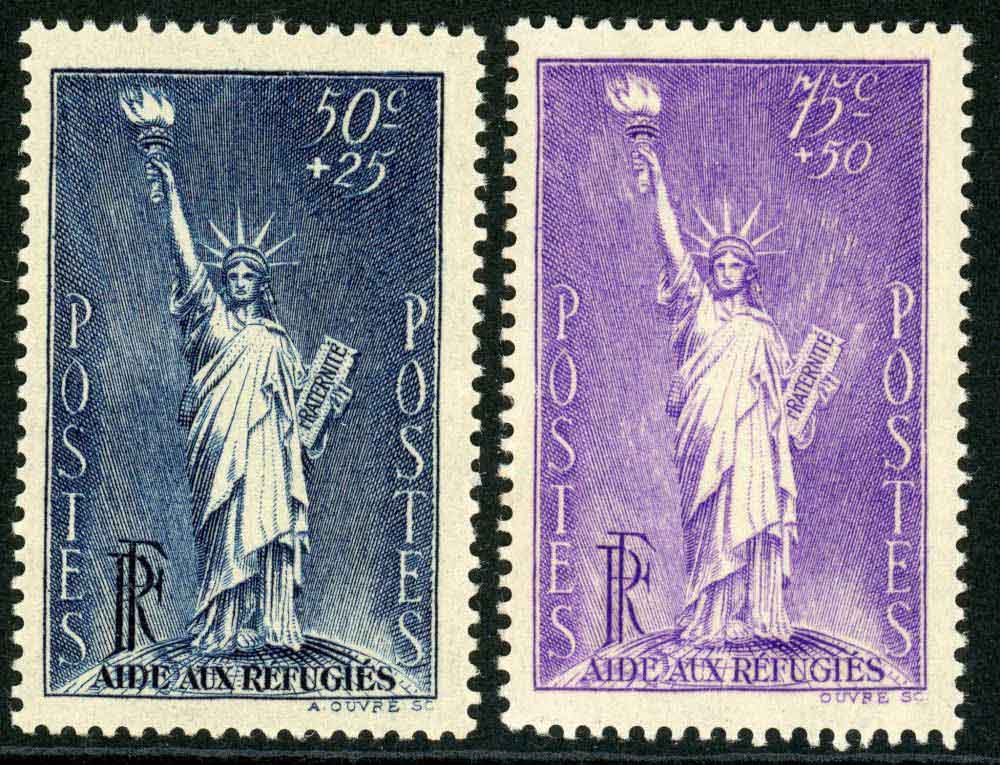 France 1936-37 SG.541a-542 U/M