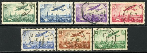 France 1936 SG.534-540 F/U