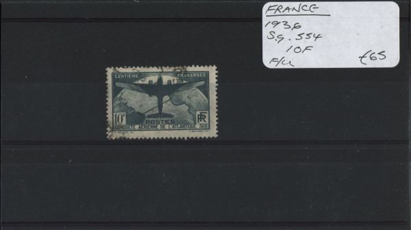 France 1936 SG.554 10f F/U