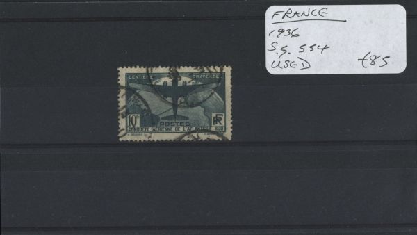 France 1936 SG.554 10f Used