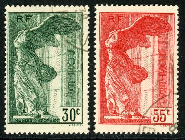 France 1937 SG.586-587 F/U