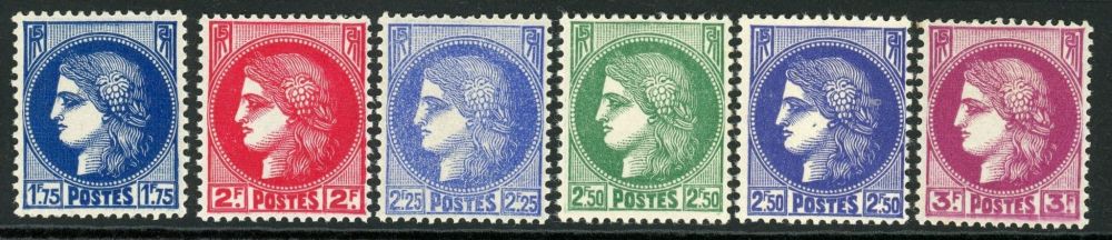 France 1938-40 SG.591-591e U/M