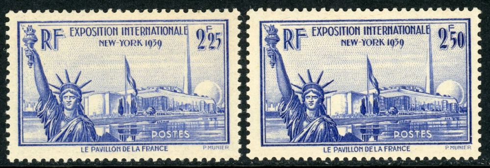 France 1939-40 SG.638-638a U/M