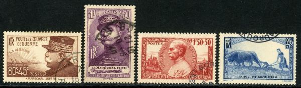 France 1940 SG.662-665 F/U