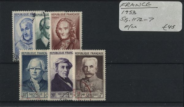 France 1953 SG.1172-7 U/M (Lot 2)