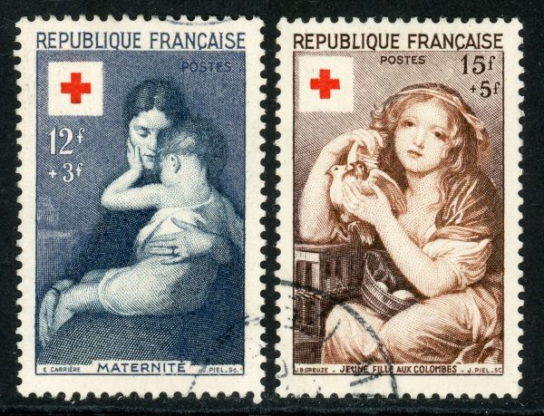 France 1954 SG.1232-1233 F/U