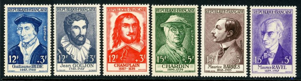 France 1956 SG.1291-1296 U/M