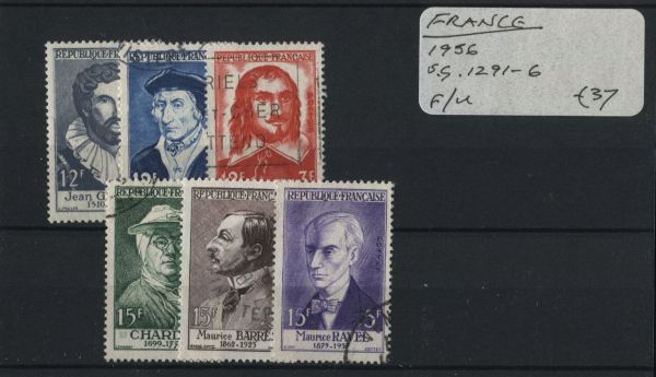 France 1956 SG.1291-6 F/U