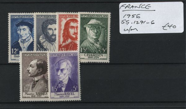 France 1956 SG.1291-6 U/M