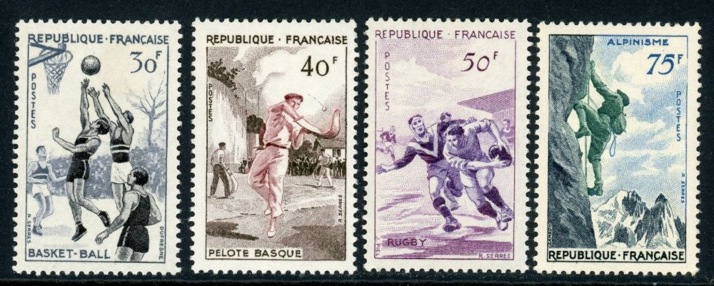 France 1956 SG.1297-1300 U/M