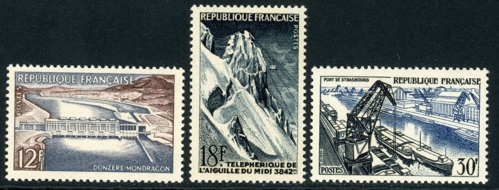 France 1956 SG.1303-1305 U/M