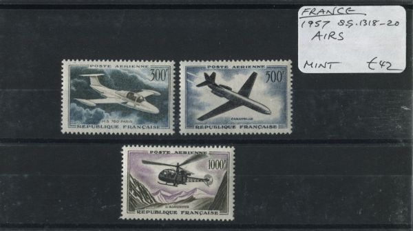 France 1957 SG.1318-20 Airs, M/M