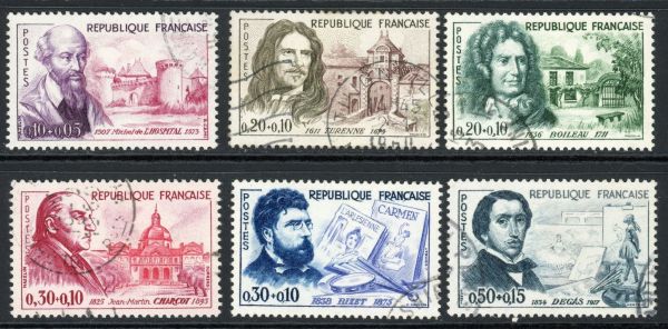 France 1960 SG.1488-1493 F/U