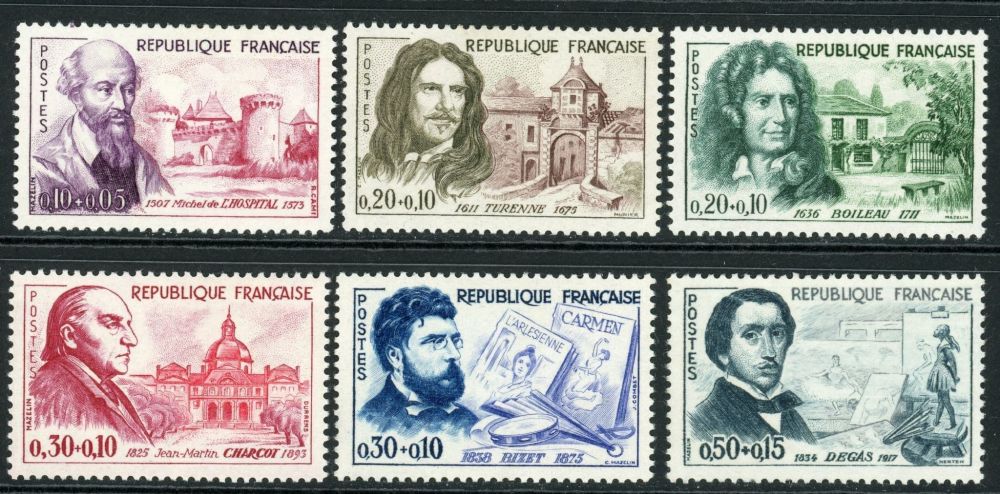 France 1960 SG.1488-1493 U/M