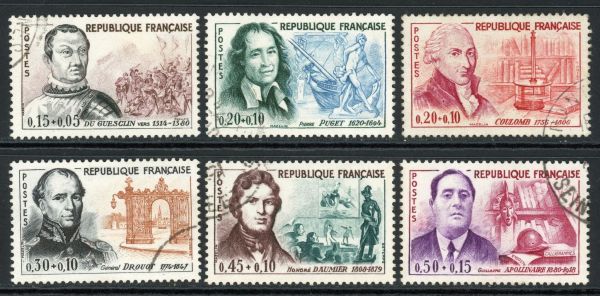 France 1961 SG.1525-1530 F/U