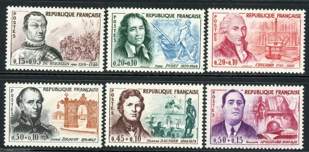 France 1961 SG.1525-1530 U/M