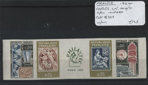 France 1964 CN1414/7 U/M Imperf