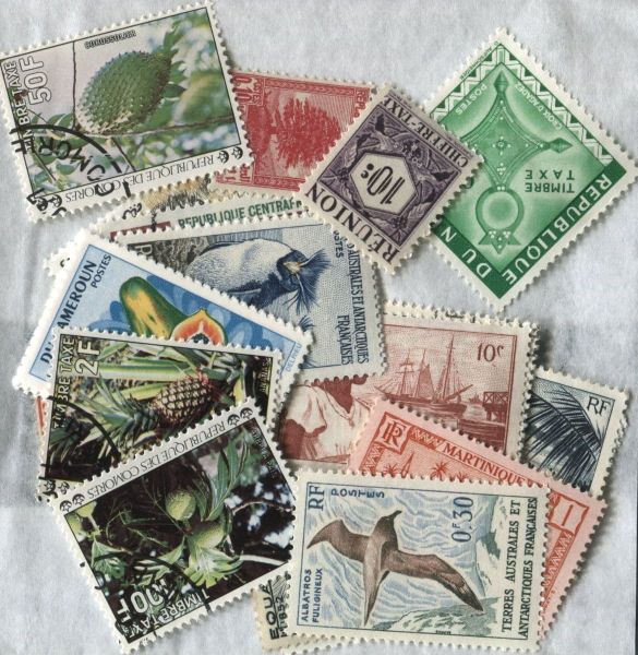 French Colonies 25 Stamps (L136)