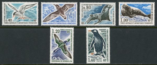 French Colonies / Southern & Antartic Territories 1976 SG.98-103 U/M