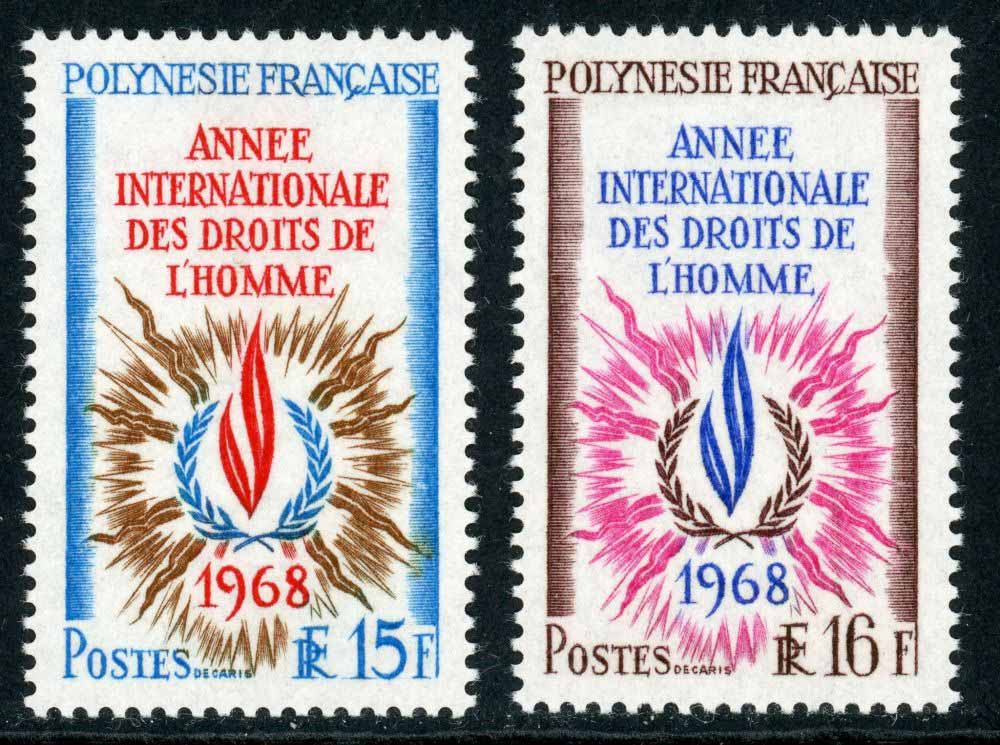 French Polynesia 1968 SG.88-89 U/M (2)