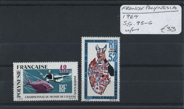 French Polynesia 1969 SG.95-6 U/M