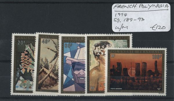 French Polynesia 1974 SG.989-93 U/M