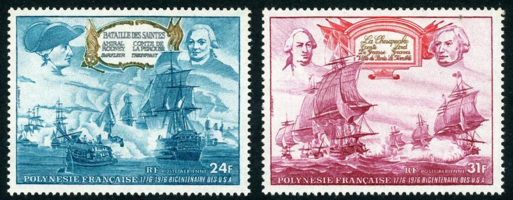 French Polynesia 1976 SG.212-213 U/M