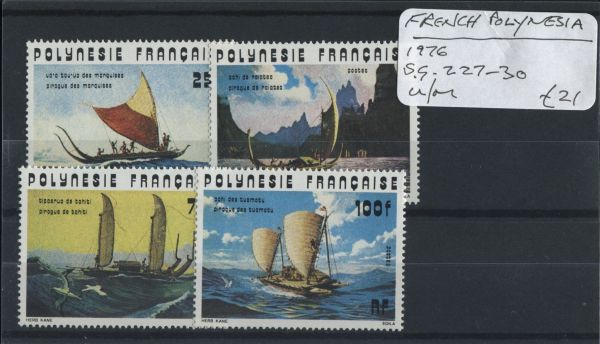 French Polynesia 1976 SG.227-30 U/M