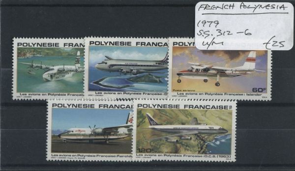 French Polynesia 1979 SG.312-6 U/M