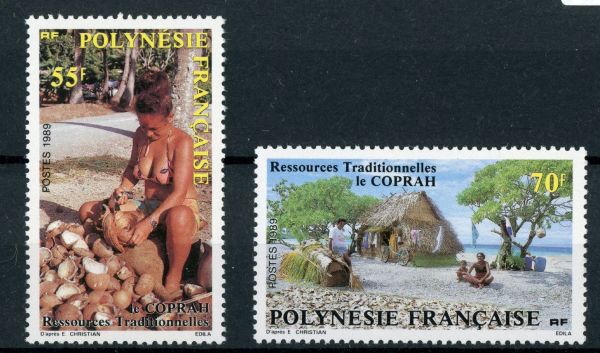 French Polynesia 1989 SG.555-556 U/M