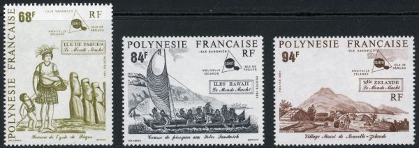 French Polynesia 1991 SG.610-612 U/M