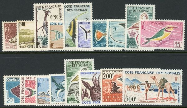 French Somali Coast 1958-62 SG.432-449 U/M