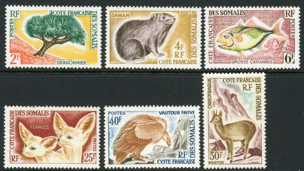 French Somali Coast 1962 SG.454-459 U/M