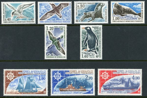 French Southern & Antarctic Territories 1976 SG.98-106 U/M