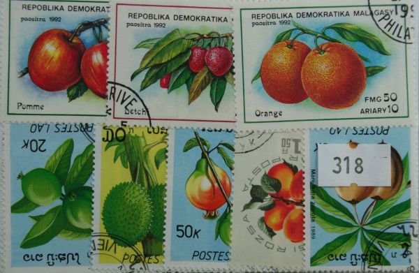 Fruit 25 Stamps (318)